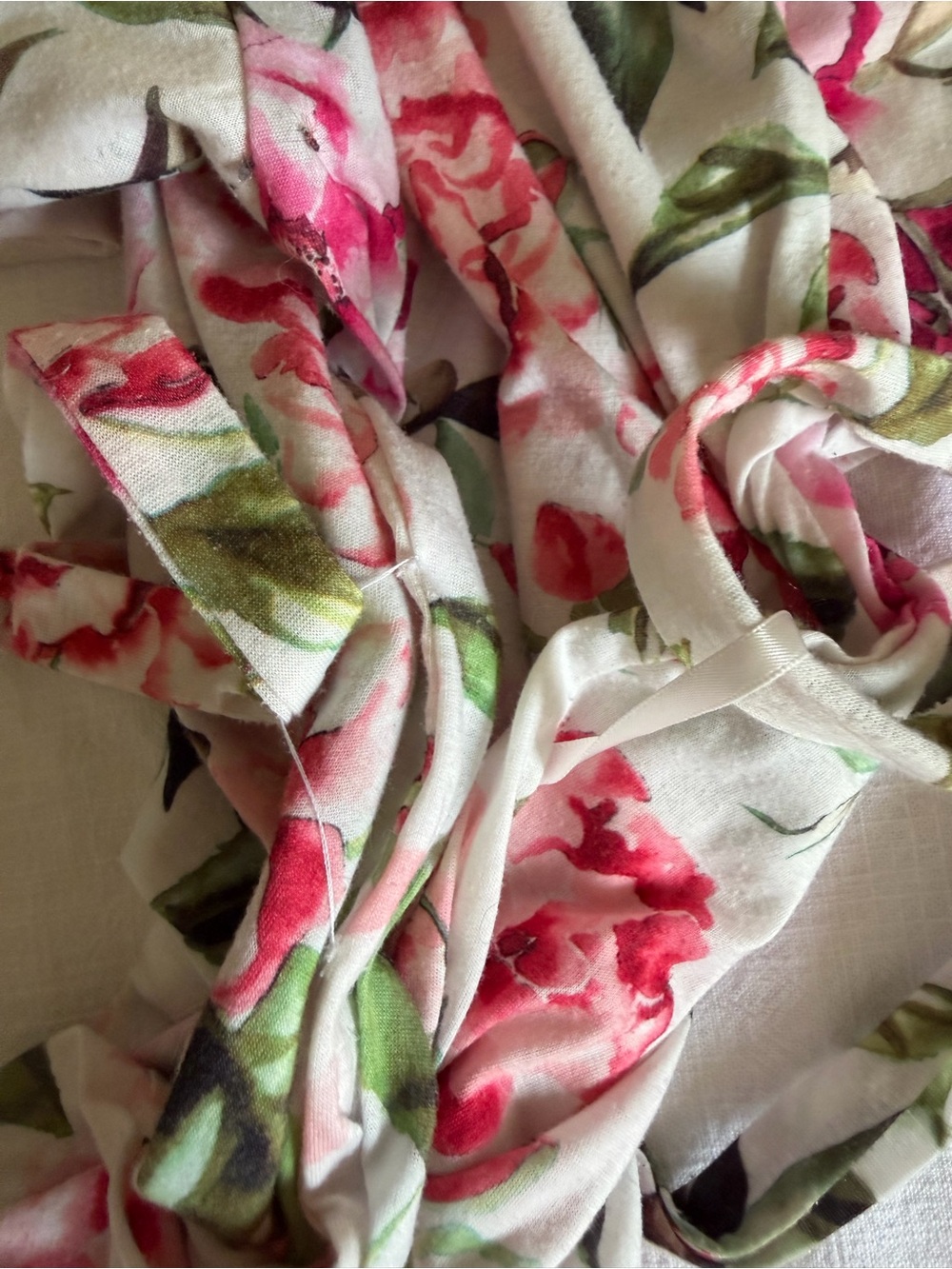 Show Me Your MuMu Pink Floral Midi Wrap Dress - Picture 8 of 8
